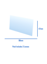 Strata Inside Lens 98x47mm 3Pk