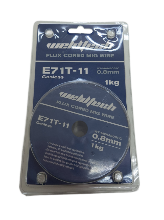 Weldtech E71T-11 Gasless Flux-Cored Mig Wire 0.9kg