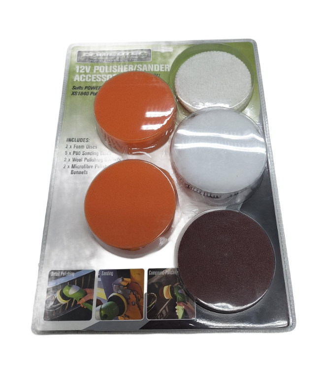 Powertec Polisher Accessories Kit