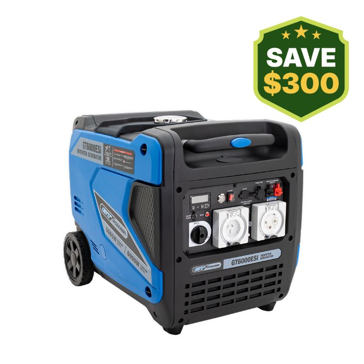 GT Power GT6000ESi 6000W/7.5kVA Inverter Generator