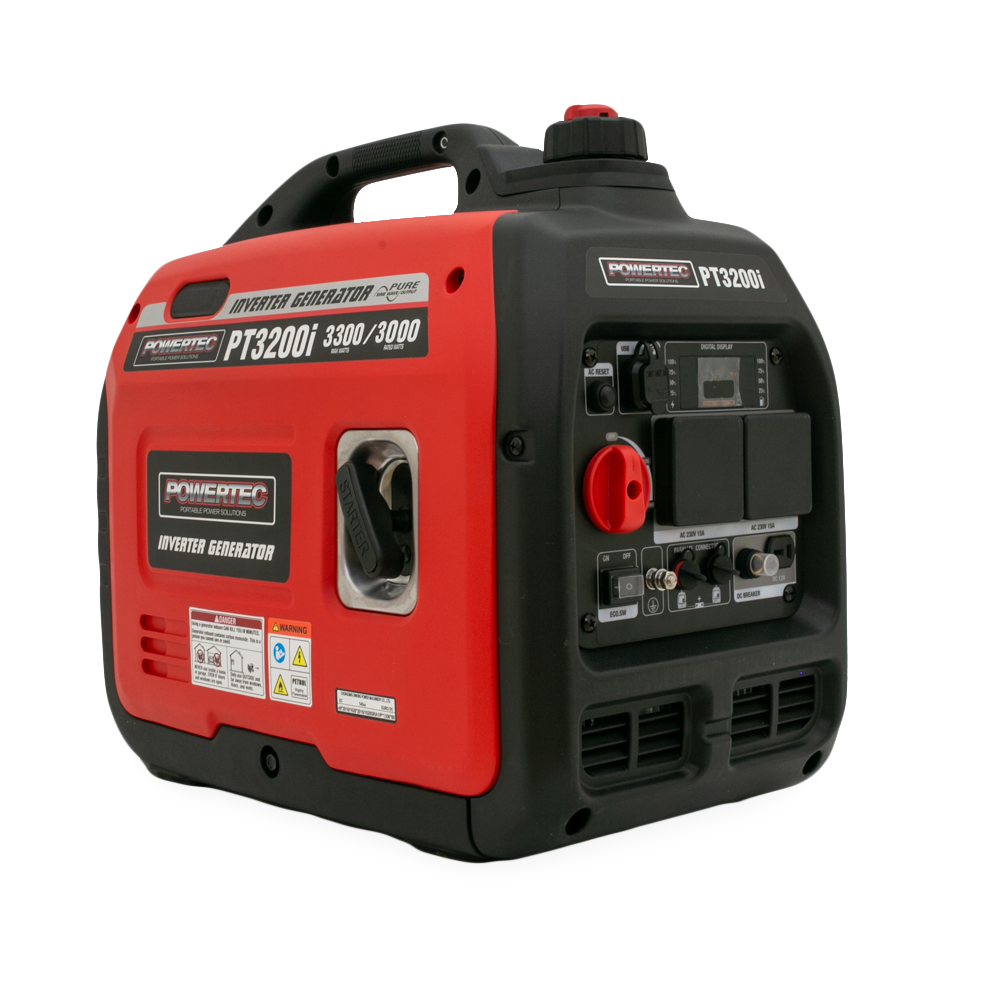 Powertec PT3200i 3300W/4.2kVA Inverter Generator
